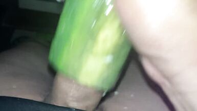 HOT TRANS GIRL CAN'T WAIT SHE'S SO HOT SHE FUCKS A CUCUMBER HARDCORE II HOT TRANS II FUCK FRUIT II POV II CUM INSIDE - 12 image