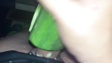 HOT TRANS GIRL CAN'T WAIT SHE'S SO HOT SHE FUCKS A CUCUMBER HARDCORE II HOT TRANS II FUCK FRUIT II POV II CUM INSIDE - 13 image