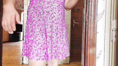 Pre Cumming Masturbation Cute Ladyboy Legs Hands Free Swallowing - 11 image