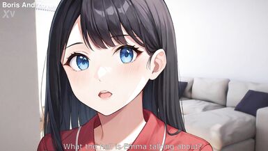 Older bigtits sexy stepsister with inexperienced stepsister exploring big hard secret in panties when mom is out (Hentai/Animated/Futanari) - 6 image