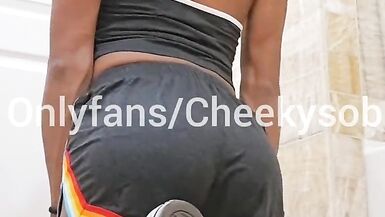 Femboy shows off after gym - 4 image