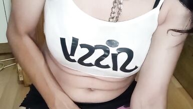 Crossdresser riding dildo xxl - 6 image