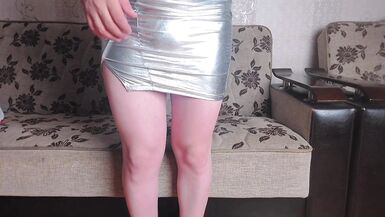 Hot Striptease in The Garden in The Public Sexy Dancer