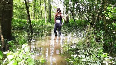 Exit after floods. I almost got caught . I was so excited that I had to finish with a cumshot. - 3 image