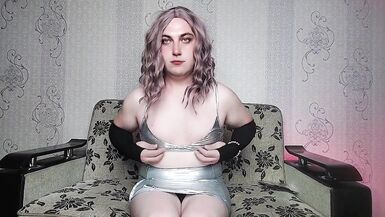 Sexy Ladyboy Striptease Solo Performance Hot Short Dress Big Ass - 3 image