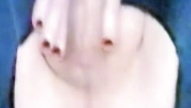 Mature redheaded T-Girl rides a dildo in crotchless leggings. - 9 image