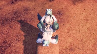 Furry futah having sex with furry woman in wild and having wild sex with loud moans and getting cream pie in the end - 1 image