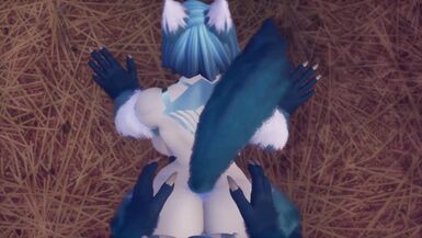 Furry futah having sex with furry woman in wild and having wild sex with loud moans and getting cream pie in the end - 8 image