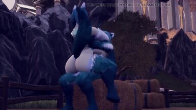 Furry futah having sex with furry woman in wild and having wild sex with loud moans and getting cream pie in the end - 9 image