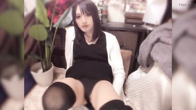[Individual shooting] A video of a cute crossdresser with black hair erotic masturbating quietly - 4 image