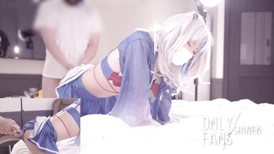 Hololive Gawr Gura Cosplayer get Fucked, Hentai Vtuber Cosplay 12 - 13 image
