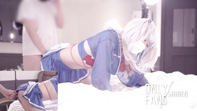 Hololive Gawr Gura Cosplayer get Fucked, Hentai Vtuber Cosplay 12 - 4 image