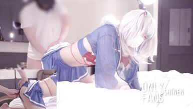 Hololive Gawr Gura Cosplayer get Fucked, Hentai Vtuber Cosplay 12 - 5 image