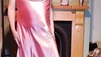 Hot Crossdresser in slippery satin - 10 image