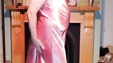 Hot Crossdresser in slippery satin - 14 image