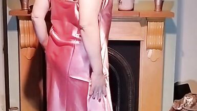 Hot Crossdresser in slippery satin - 15 image