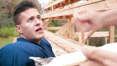 Naughty Angellica Good Treats Clark With a Sneaky Blowjob When Her Bf Arrives & Joins For A 3some - TRANS ANGELS - 4 image