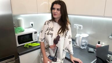 Stepmother with fat cock was caught by her horny Stepson and she made him suck her cum - 7 image