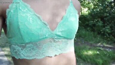 Daddy fucks me outdoors and squirts deep inside me - 10 image