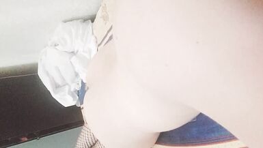 HANDLESS CUMSHOTS COMPILATION Crosdresser Hot Femboy Amateur Model Cute Cock Big Load of Cum In My Pussy - 12 image