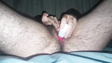 Can't stop cumming as I fuck my trans pussy - 12 image