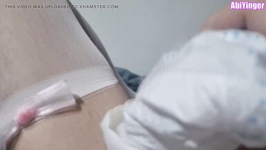 Diaper SIssy Jerking Off in her diaper - 9 image