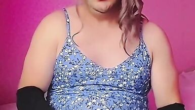 BLONDE MILF IN FLOWERFULL DRESS HOT BOOTY CROSSDRESSER KITTY MODEL AMATEUR FEMBOY HOMEMADE BLOGGER - 15 image