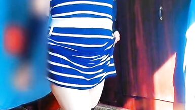 BLONDE MILF IN FLOWERFULL DRESS HOT BOOTY CROSSDRESSER KITTY MODEL AMATEUR FEMBOY HOMEMADE BLOGGER - 6 image