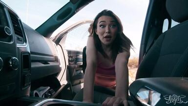 Emma Rose Gets Rescued By Small Hands In The Desert & Lets Him Fuck Her Ass As A Thank You - TRANS ANGELS - 1 image
