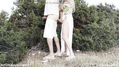 Big dick shemale fucks curious man at the beach - 15 image