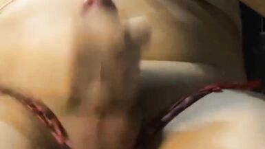 Hot horny sexy ladyboy hard cock masturbation with cumshot - 15 image