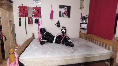 Sissy Maid Escapes Self Bondage Early - 1 image