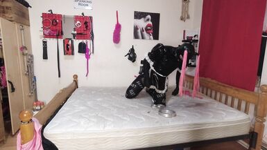 Sissy Maid Escapes Self Bondage Early