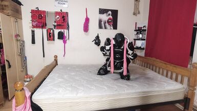 Sissy Maid Escapes Self Bondage Early - 3 image