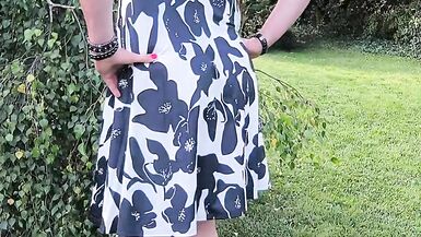 Beautiful lady in the garden - 5 image