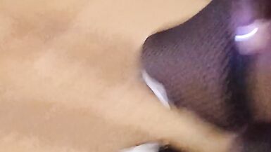 Big Dick Bitch Fishnet stockings and heels Solo - 15 image