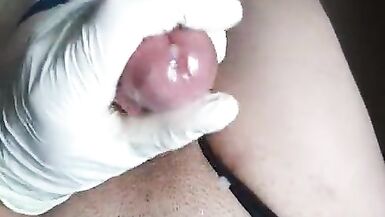 Femboy milks huge load out of his pretty dick - 11 image