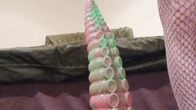 Taking on My Biggest Anal Dildo From johnthomastoys Extreme Anal - 14 image