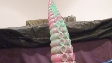 Taking on My Biggest Anal Dildo From johnthomastoys Extreme Anal - 15 image