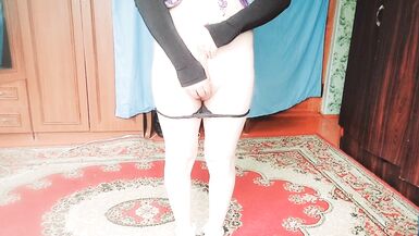 Cutest Cumshot Ladyboy Hands Free Big Cum Load Hot Big Ass - 8 image