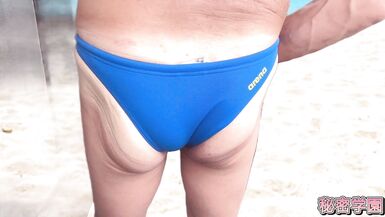 Do You Like Cocks and Buttocks Sticking Out of Your Swimsuit? Masturbation, Handjob, Ejaculation, Secret - 10 image