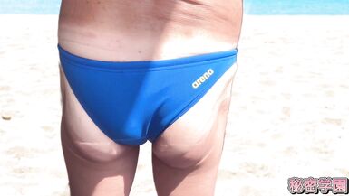 Do You Like Cocks and Buttocks Sticking Out of Your Swimsuit? Masturbation, Handjob, Ejaculation, Secret - 3 image