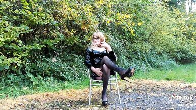 CD Slut Gina in PVC Posing - 10 image