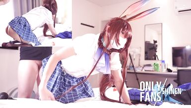 Doggystyle Vibrator Arknights Amiya Cosplayer get Fucked, Asian Hentai Cosplay 9 - 15 image