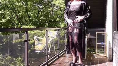 Exciting Sunday Mornings - double cumshot in lingerie and nylon stockings - 10 image