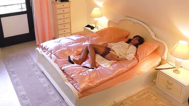 Exciting Sunday Mornings - double cumshot in lingerie and nylon stockings - 11 image