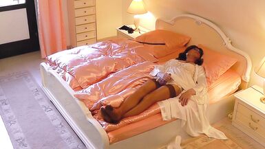 Exciting Sunday Mornings - double cumshot in lingerie and nylon stockings - 13 image