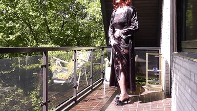 Exciting Sunday Mornings - double cumshot in lingerie and nylon stockings - 14 image