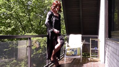 Exciting Sunday Mornings - double cumshot in lingerie and nylon stockings - 15 image