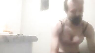 Trying on clothes in the bathroom - 5 image